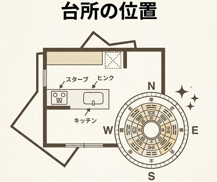 間取り図で玄関の向き・水回りの位置をチェックします 宅建士監修｜購入・引越し前の「気になる間取り」を整理 イメージ6