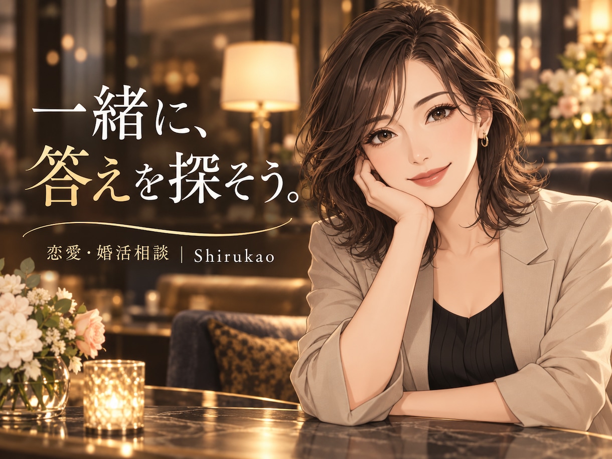 男女の恋愛・婚活の悩みに本音で答えます ただの共感では終わらない！女性目線の率直なアドバイス イメージ1