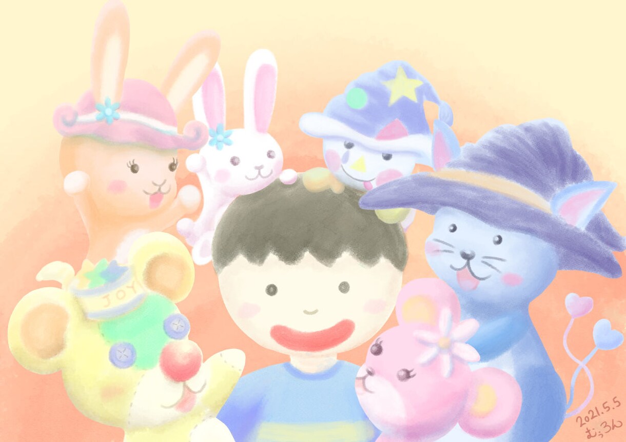 SNS用ヘッダーを手描き風デジタルで描きます あなたの好きを詰め込んだ、あなただけのヘッダーで自分を表現！ イメージ9