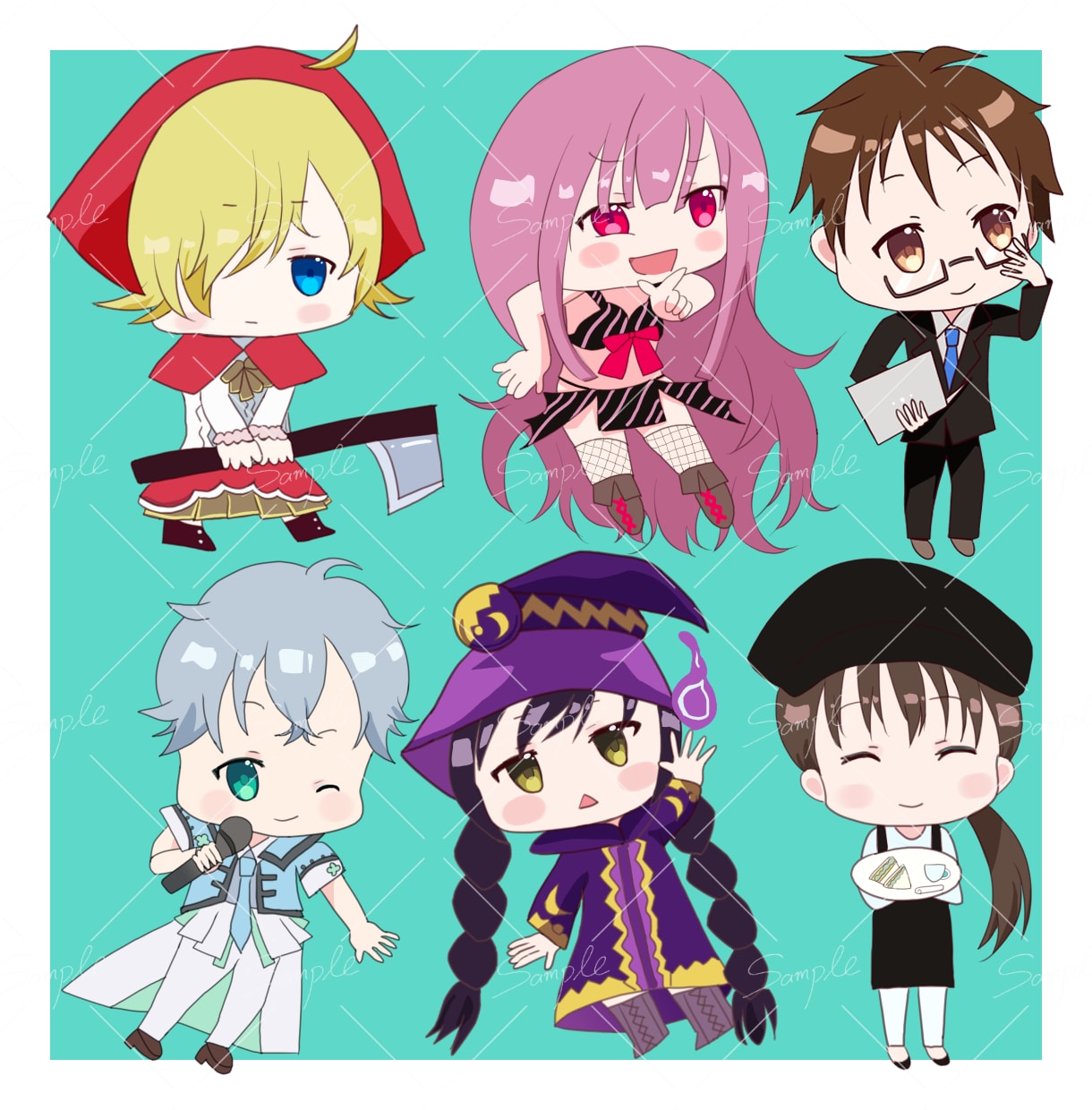 SNSに使える◎かわいい愛されミニキャラ描きます ✨️先着5名様限定！特別価格2000円〜 イメージ8