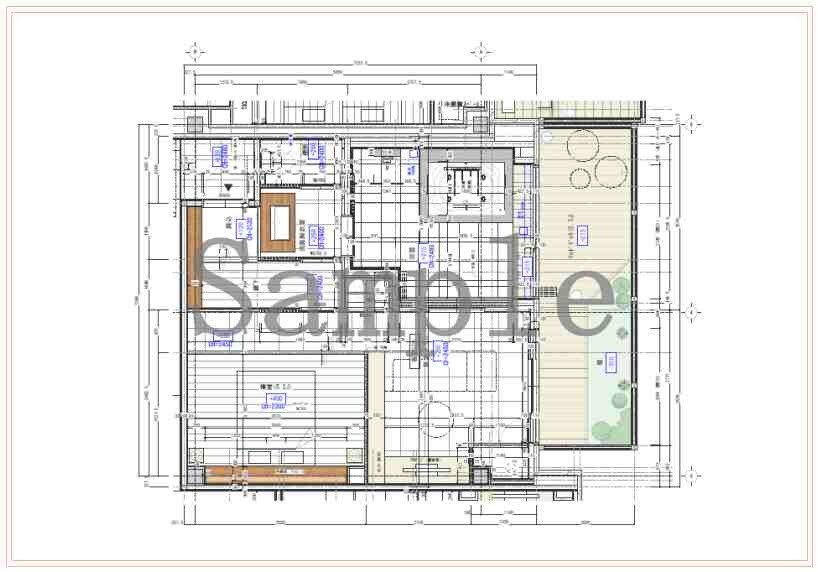 建築士が図面をデータ化します 手書き図面、古い施工図などさまざまな図面に対応します。 イメージ2