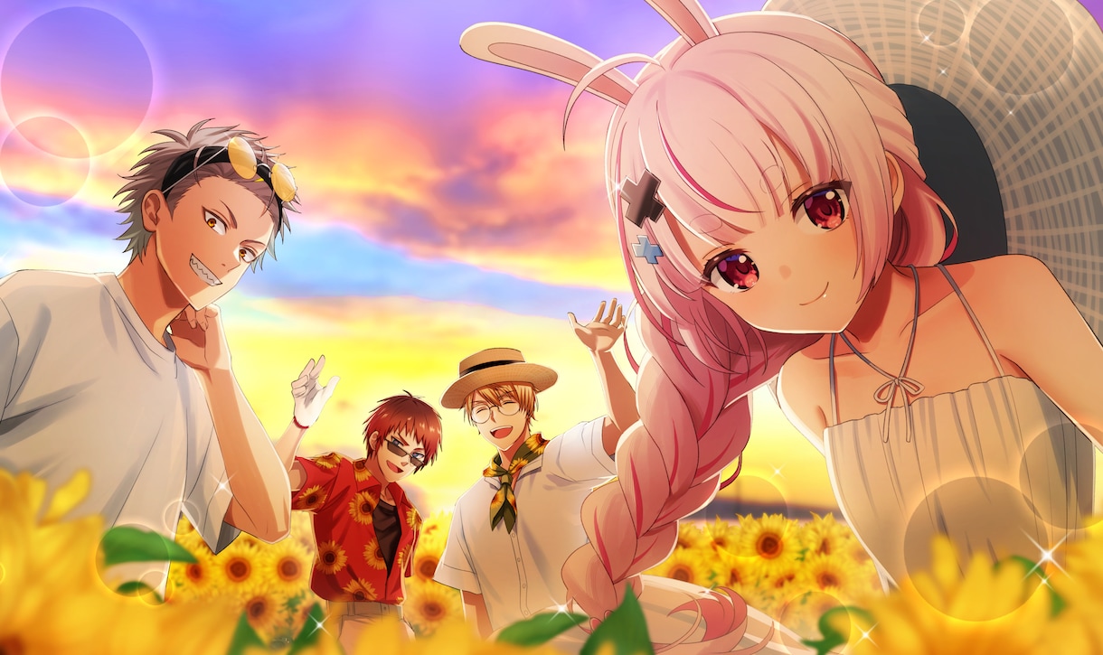 一枚絵で世界観を魅力的に描きます キャラクターの魅力を引き立てて印象に残る一枚に仕上げます イメージ1