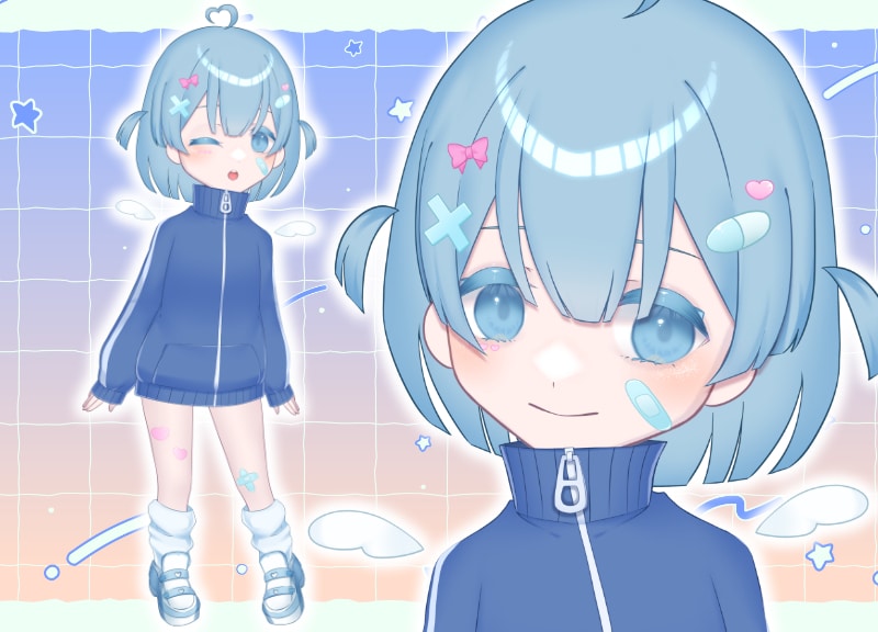 Vtuberを魅力的にモデリング致します キャラデザからモデリングまで一括で対応可能です！ イメージ3