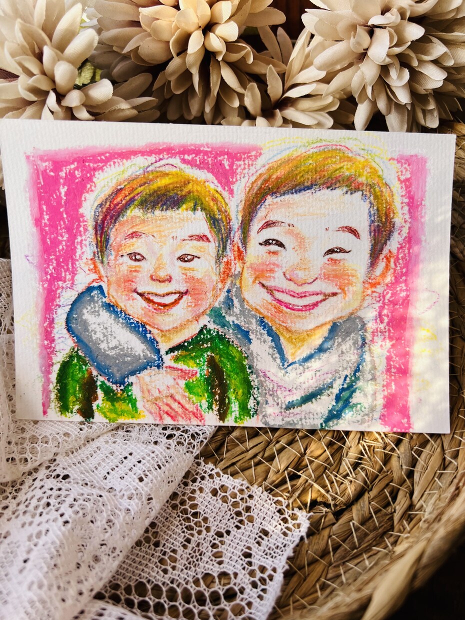 大切なご家族やペットの似顔絵描きます お子様の成長記念、父の日、母の日、敬老の日などのプレゼントに イメージ2