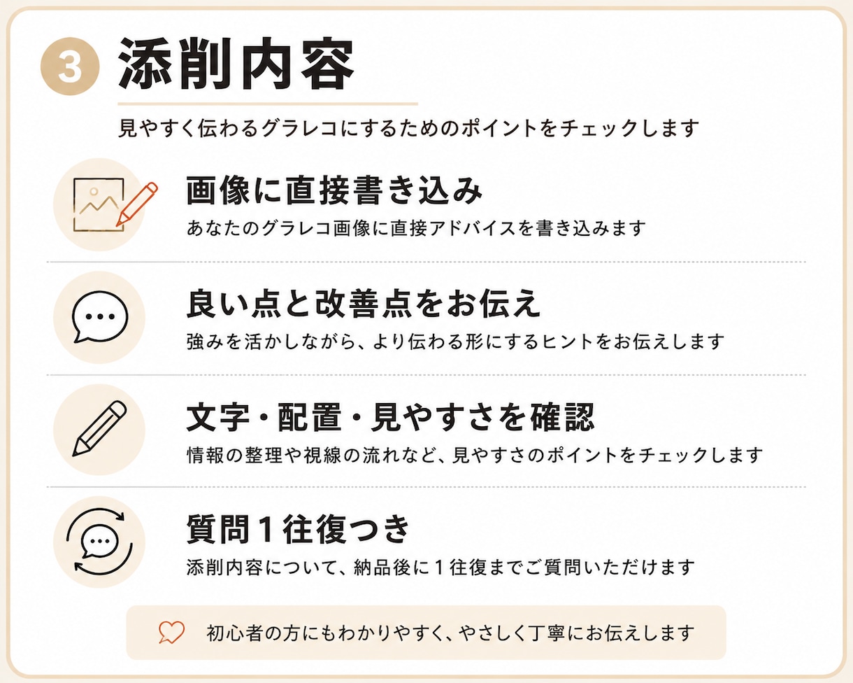 描いたグラレコを見やすく伝わる形に添削します はじめての添削依頼でもOK!現役グラレコ作家が添削します イメージ3