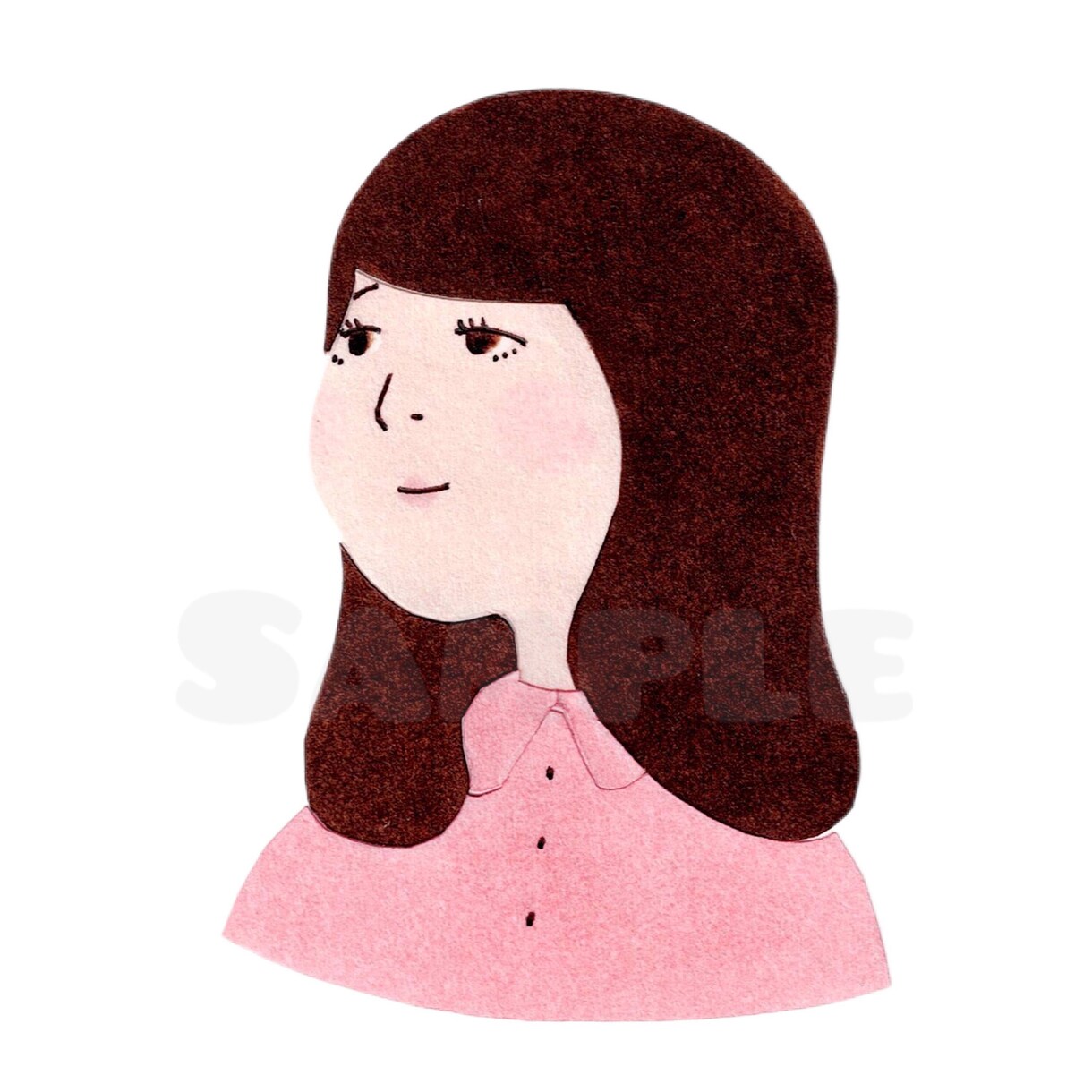 オーダーメイド☆アイコン用イラストを作ります ペーパーアート風イラストで個性を！名刺、グッズにも♪ イメージ5