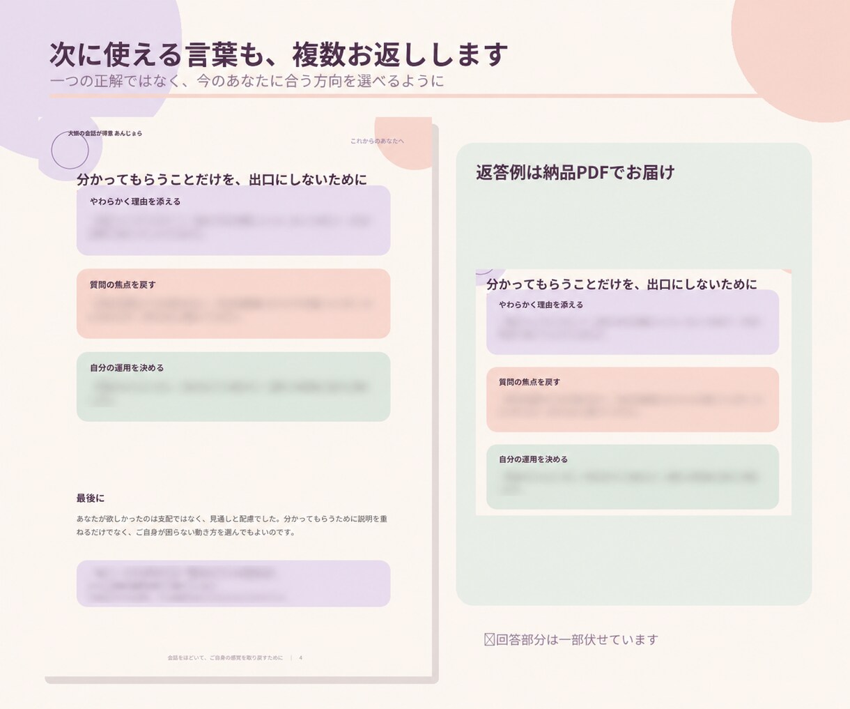 夫婦の会話をピンポイントで分析します 「私が悪いの？」を事実と解釈に分けて整理します イメージ4