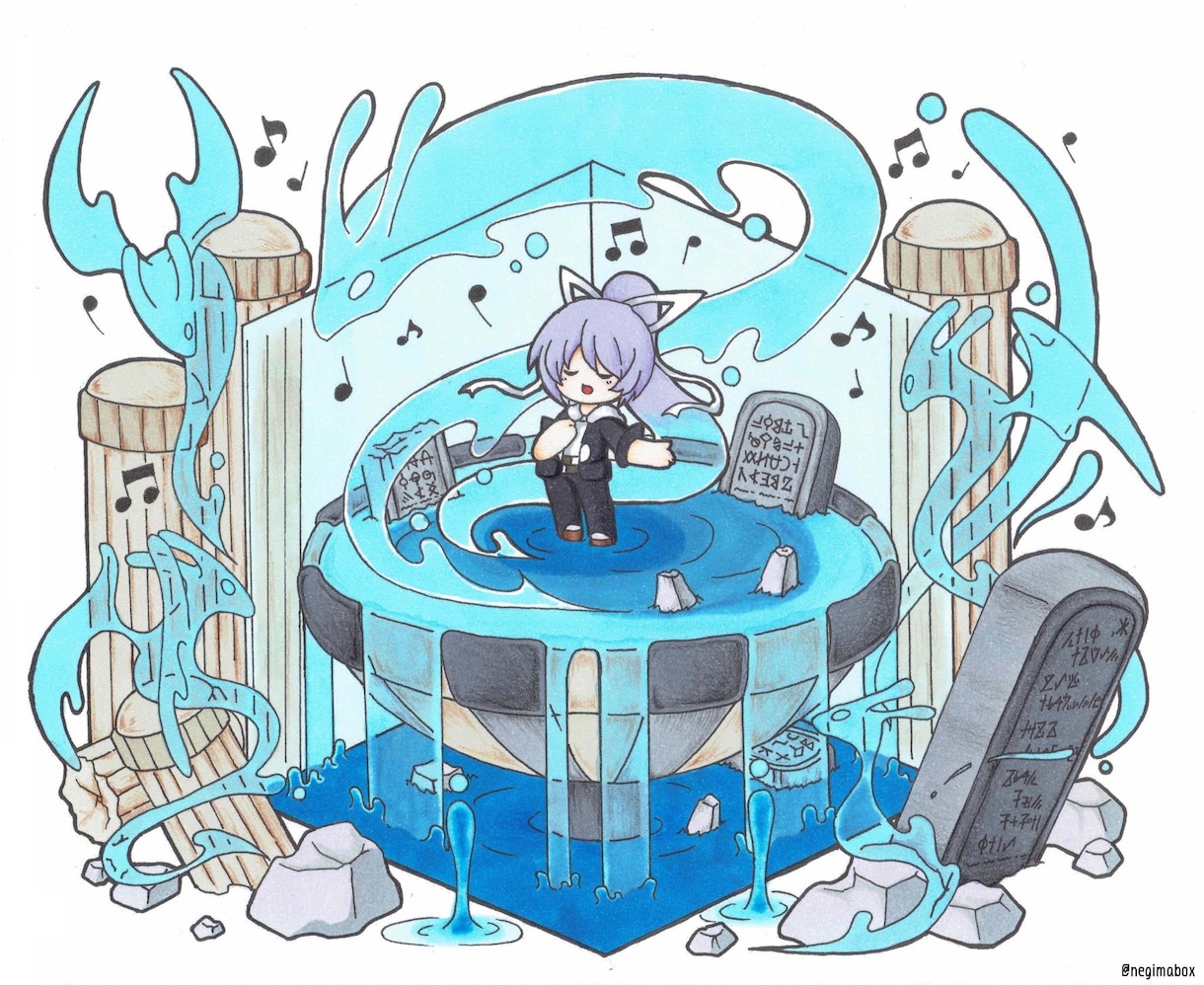 オリジナルキャラクターの箱庭イラスト描きます キャラの世界観を可愛く描きます！ イメージ2