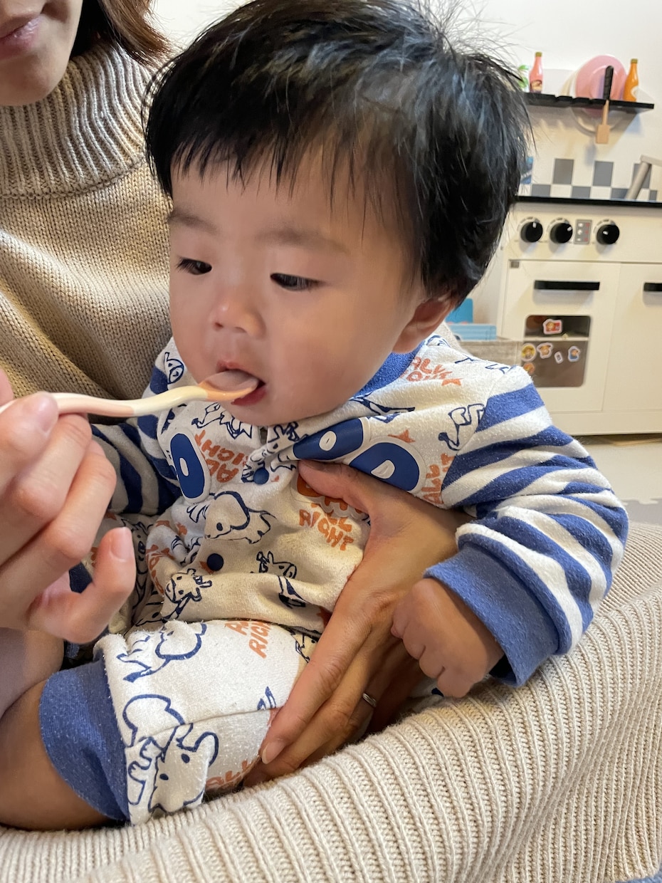 赤ちゃんの食べ方、離乳食の進め方一緒に考えます 離乳食・丸のみ・お口ぽかんを一緒に整理します。 イメージ2