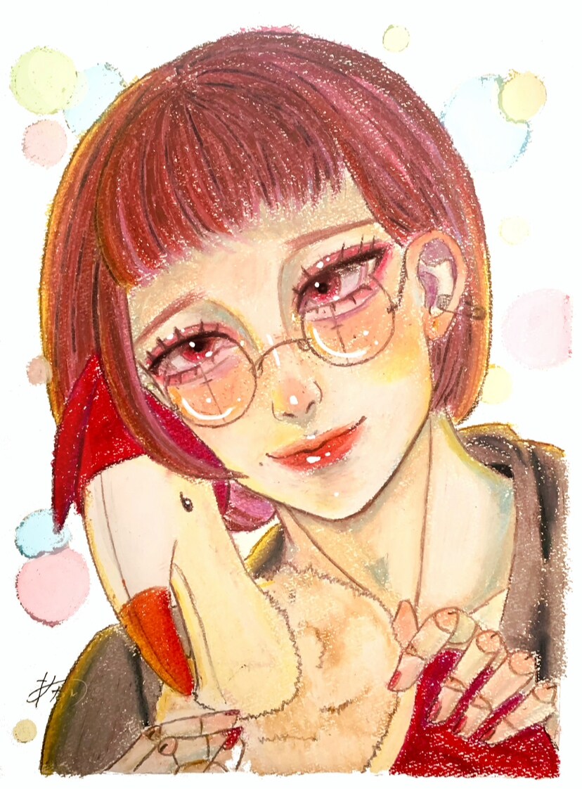 オリジナルキャラクター描きます オリジナルキャラクターのクレヨン画いかがですか？ イメージ5