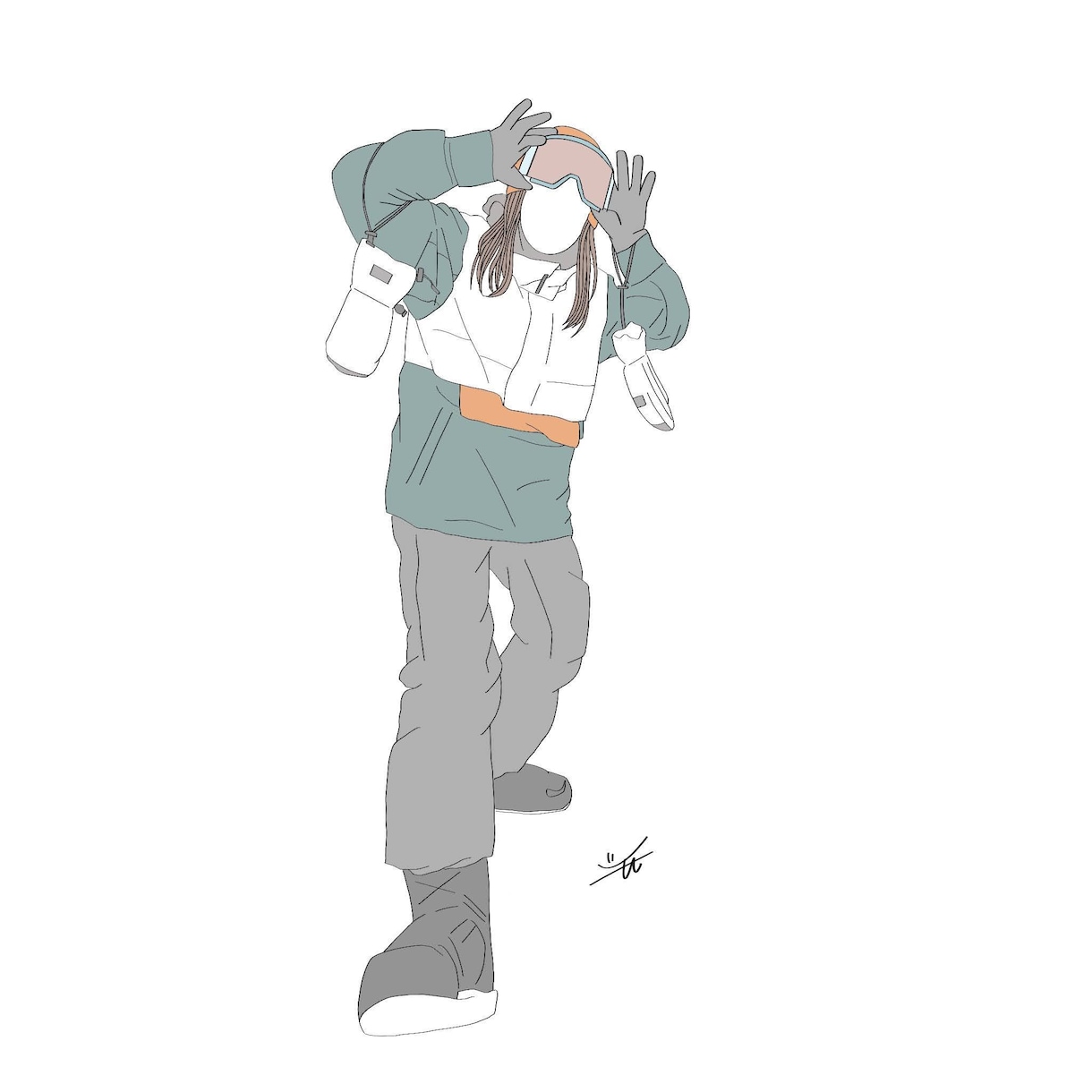 お洒落なイラスト描きます アイコンや名刺用に淡色でデザインします イメージ8