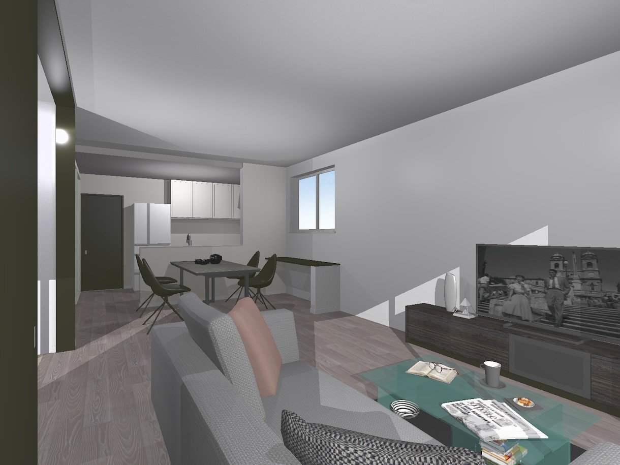 インテリア3Dパース作成をいたします ワンルームでも戸建住宅でも！インテリアを計画中の方へ イメージ7