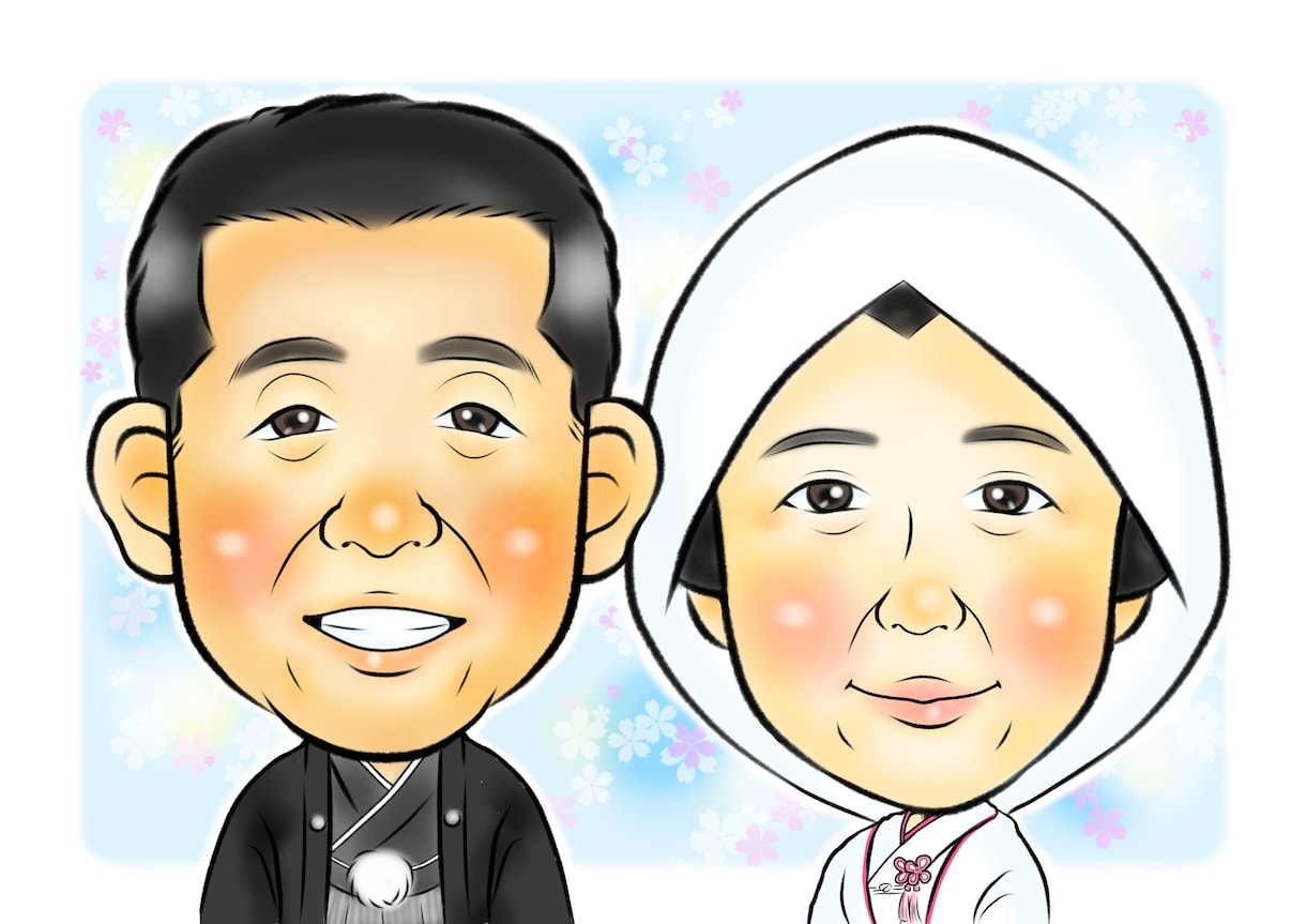 家族の絆を形に♪手描き風の優しい似顔絵描きます プレゼントや記念日のお祝いに♪温かみのある似顔絵です。 イメージ6