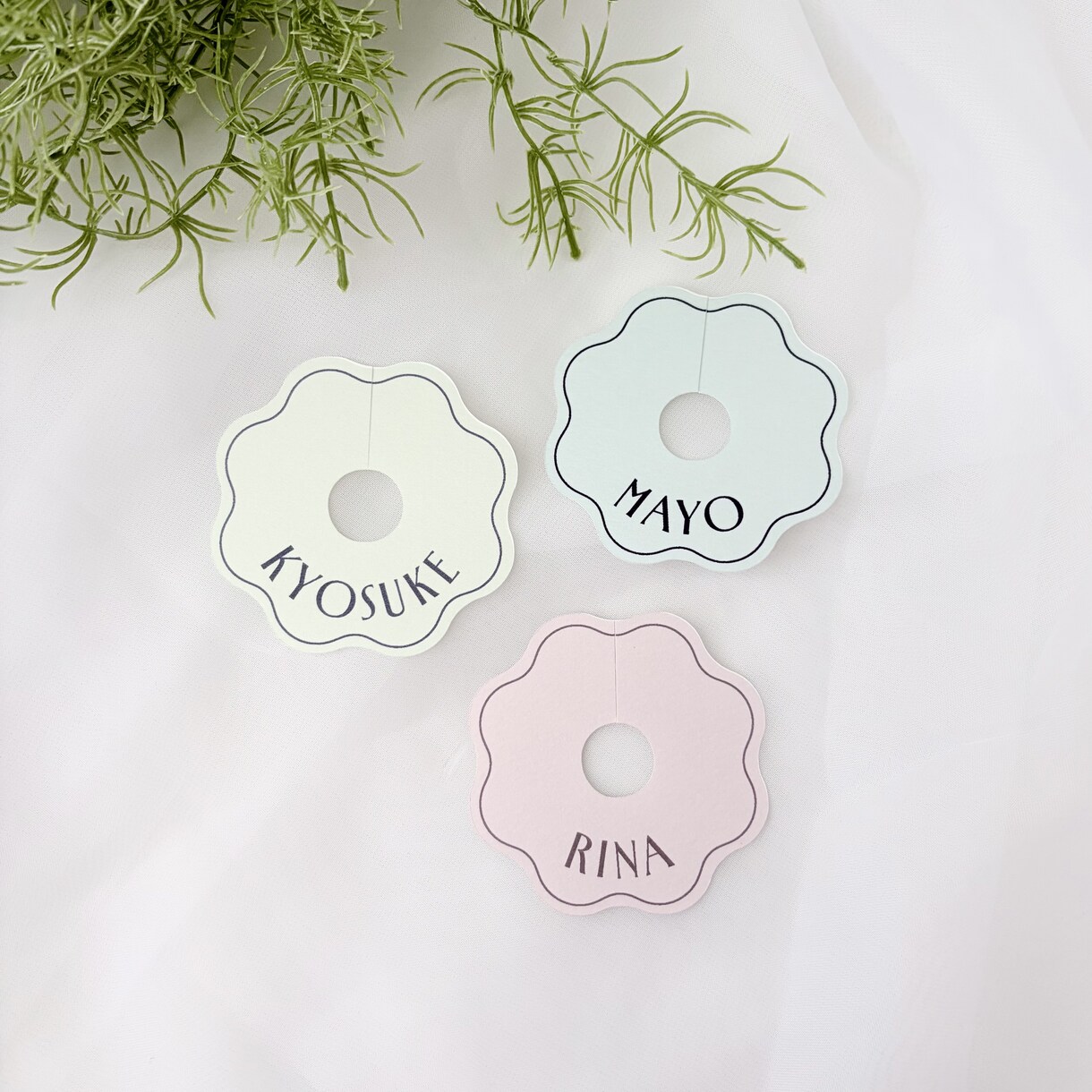 Wedding｜結婚式 グラス席札を作成します おふたりのこだわりで飾る乾杯グラスでゲストをお迎え イメージ8