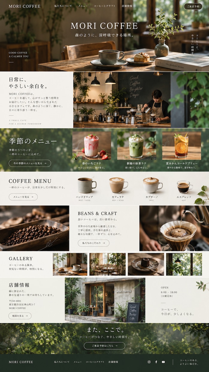 店舗ホームページとQR付きPOPを制作します 飲食店・サロン向け｜最大5ページ＋店頭POP付きで2万円 イメージ5