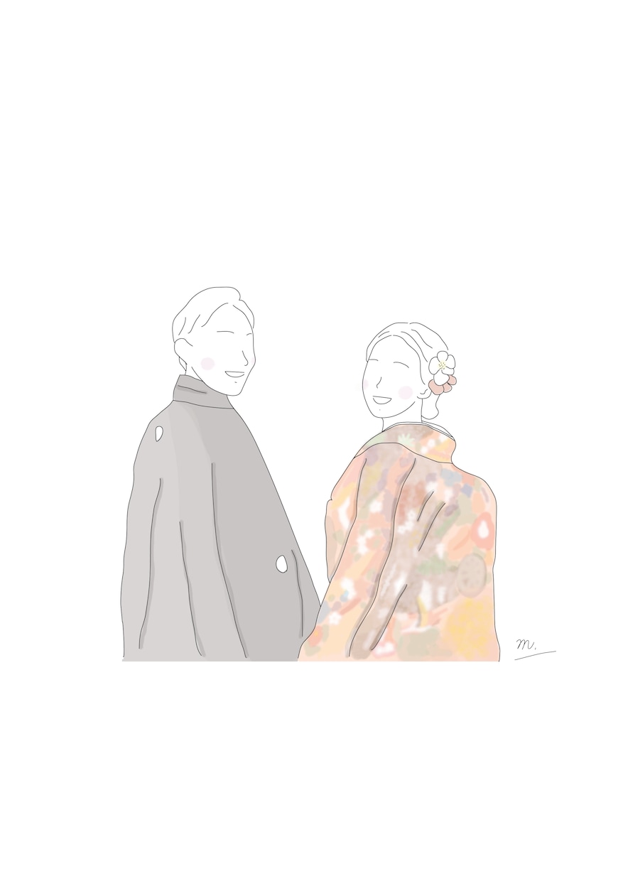 写真から線画イラストを作成します お子様や結婚式の記念やプレゼントにいかがですか？ イメージ7