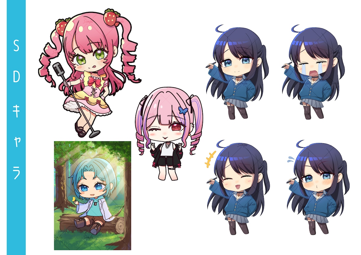 短納期可能！あなたの「描いてほしい」を形にします ミニキャラ、アイコン、スチル、一枚絵と幅広く対応します！ イメージ10