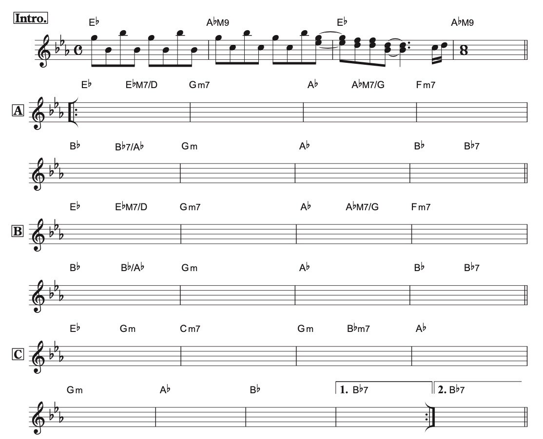 リードシート(コード譜)作ります オリジナル曲でもメジャーアーティストの曲でも。 イメージ3