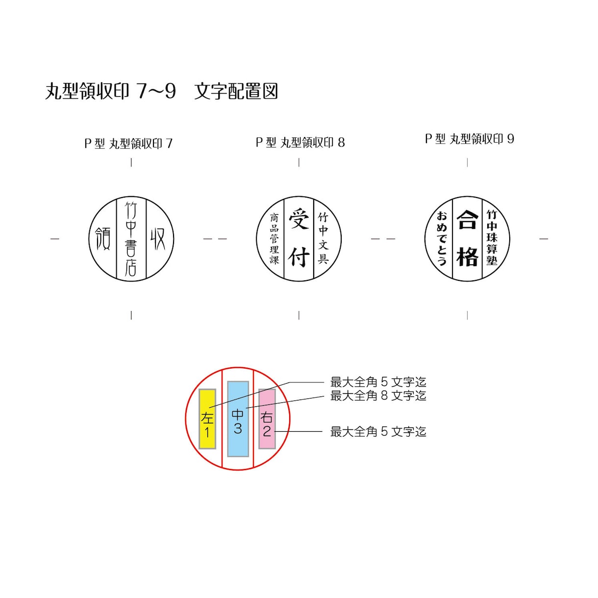 セミオーダーの領収印を作成します 老舗のハンコ屋がココナラに！たけじるし箕面 イメージ5