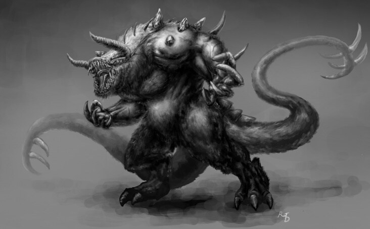 ゲームモンスターコンセプトアート、イラスト描きます ゲームのモンスターのイラスト、コンセプトアートを描きます。 イメージ3
