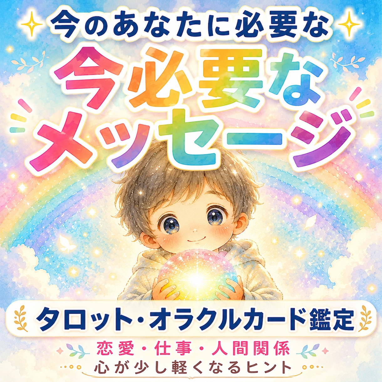 なぜか不安なあなたへ必要なメッセージをお届けします 悩みを抱え込んでしまうあなたへ✿カードからお助けメッセージ✿ イメージ1