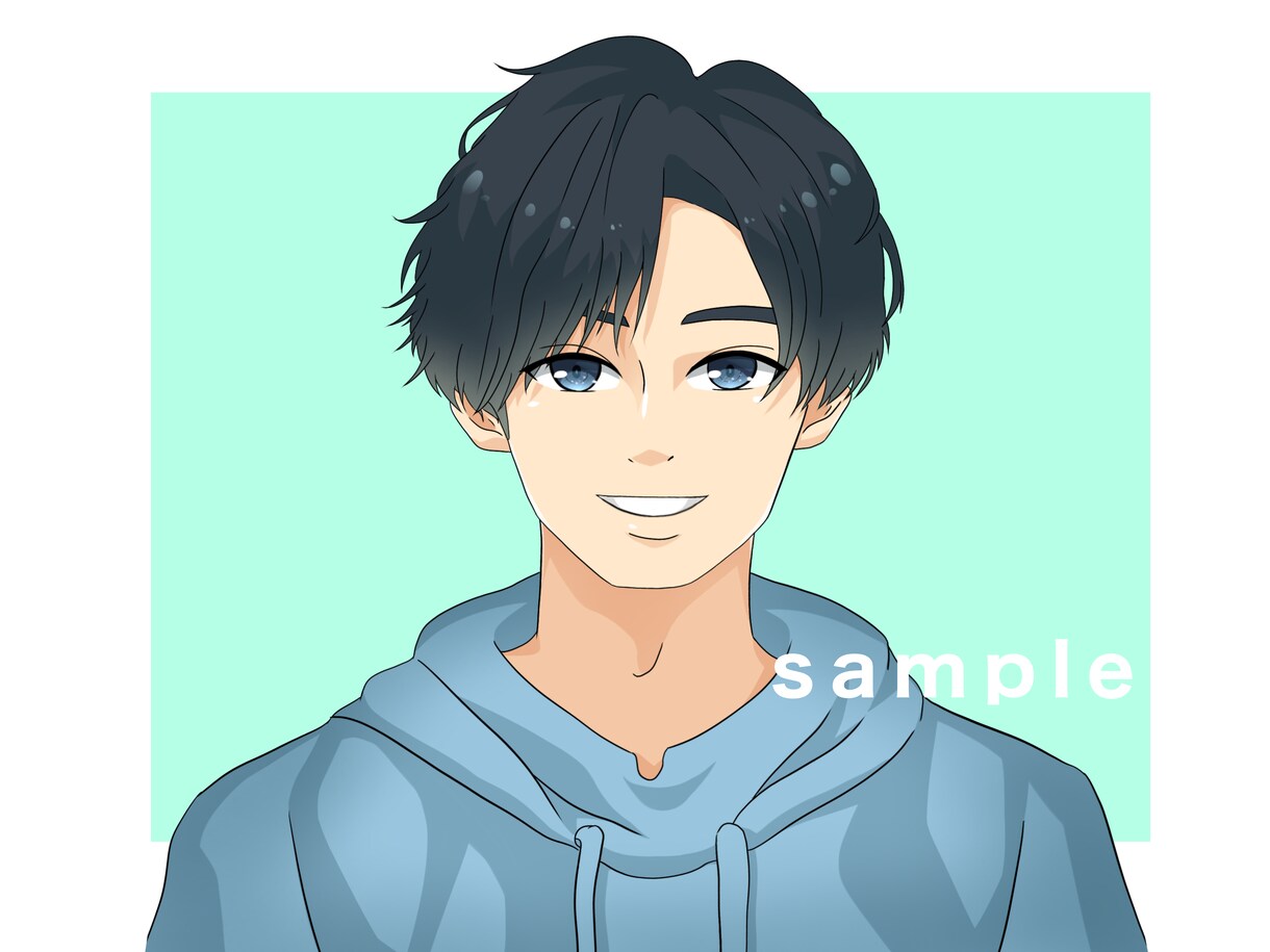SNS・仕事用に最適！男性イラスト制作します 商用利用OK！柔らかタッチで信頼感ある仕上がりに！！ イメージ10