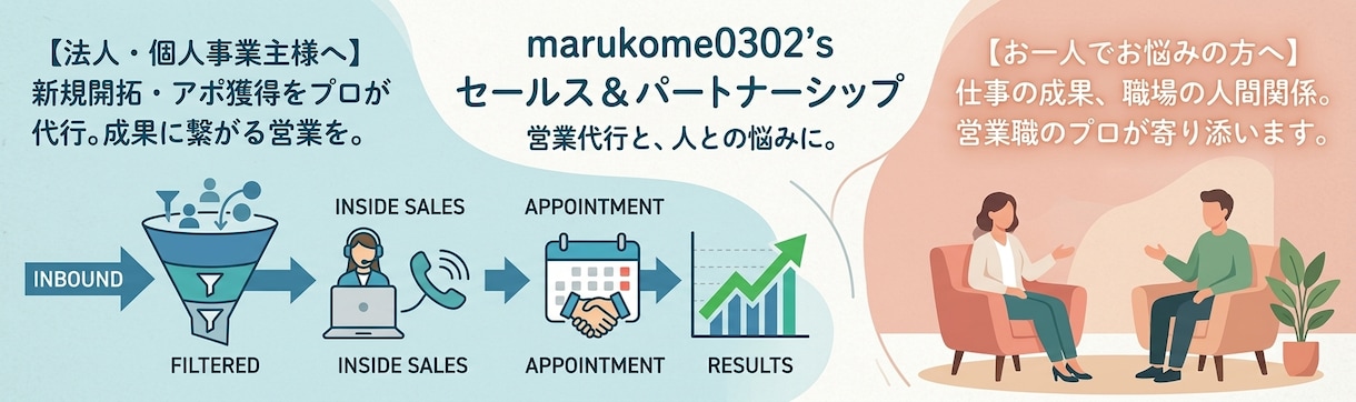 営業の悩みや成果向上について親身にアドバイスします インサイドセールスや営業のコツ、職場の悩みを電話で解決します イメージ1