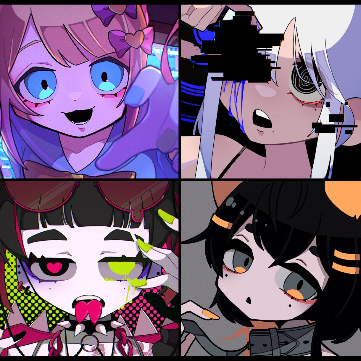 商用利用可！ダークで病みかわいい女の子お描きします アイコン、歌ってみた、ボカロMV、グッズ、TRPG、…等 イメージ3