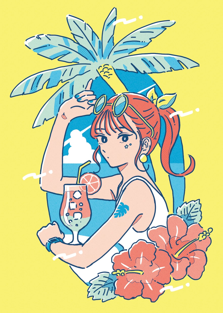 シンプルかわいい人物イラストを描きます やわらかな雰囲気の雑誌風カットです イメージ5