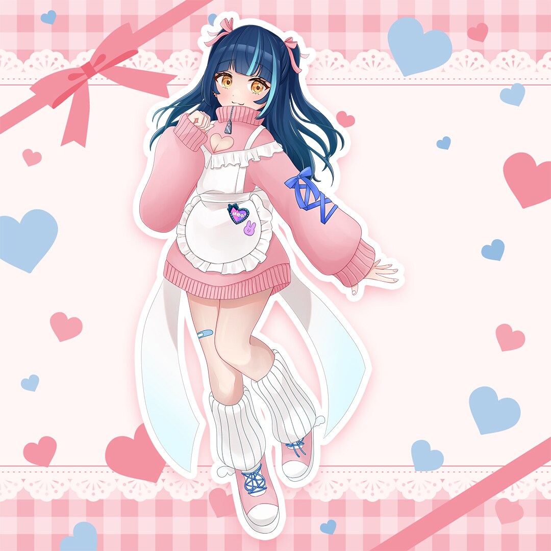 Vtuber・配信者・IRIAM立ち絵制作します カラフルPOPな絵柄ででサムネ映えする！目を引く立ち絵制作 イメージ6