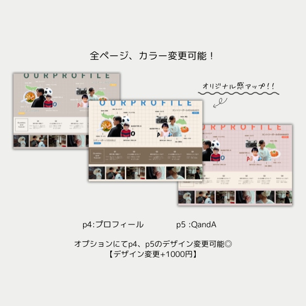 雑誌POPEYE風プロフィールブックが作れます 【Canva対応】結婚式プロフィールブック雑誌風テンプレート イメージ7