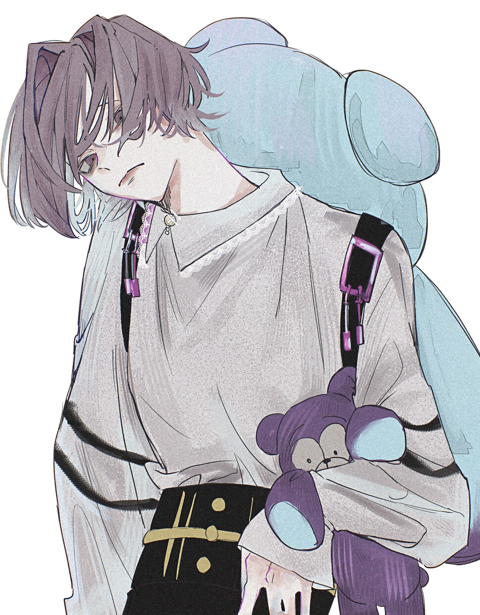 創作キャラをメインとした暗めのイラストを描きます オリジナルキャラ男女描き分け可 イメージ6