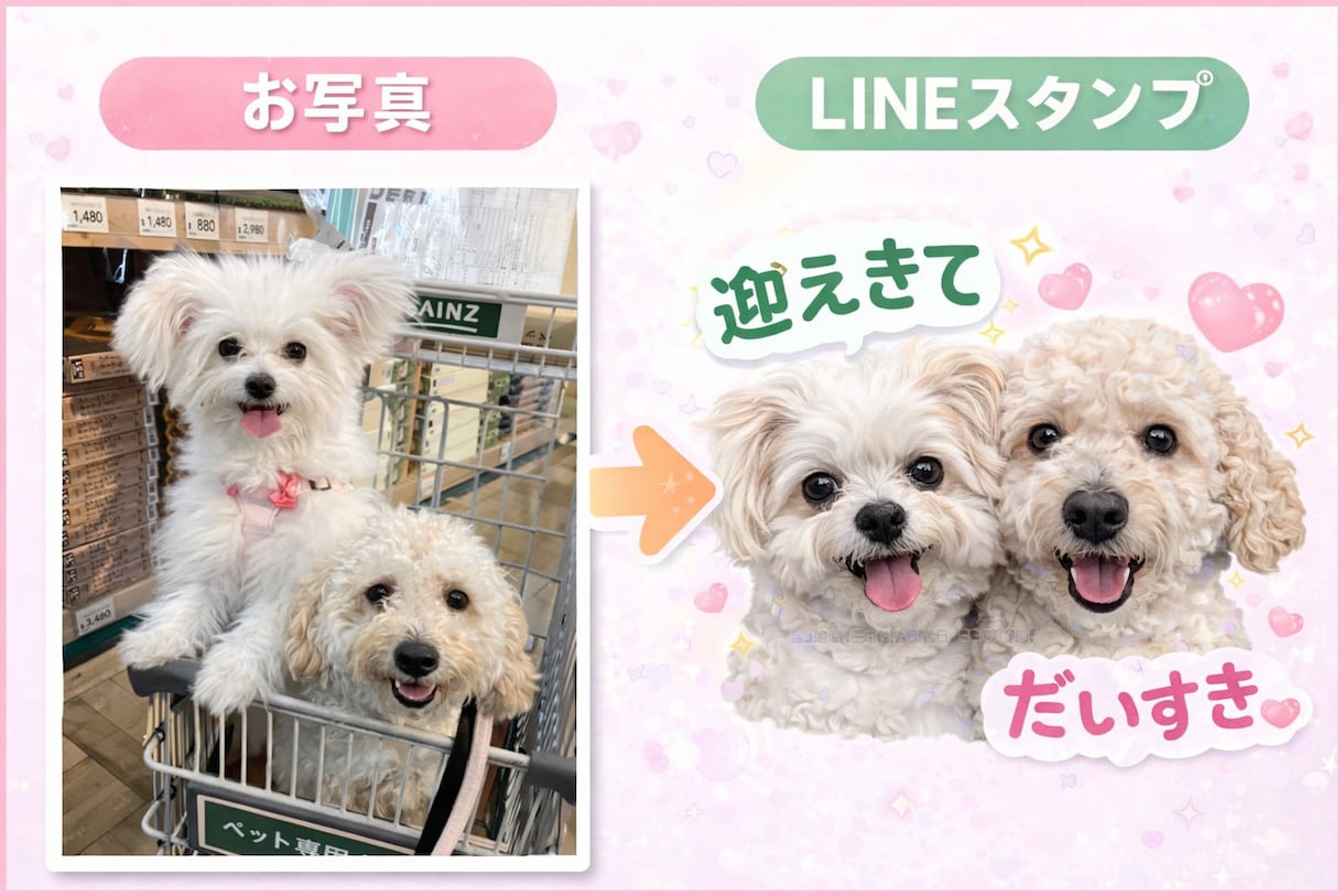 あなたのペットでLINEスタンプ作ります 毎日使いたくなるうちの子スタンプ イメージ4