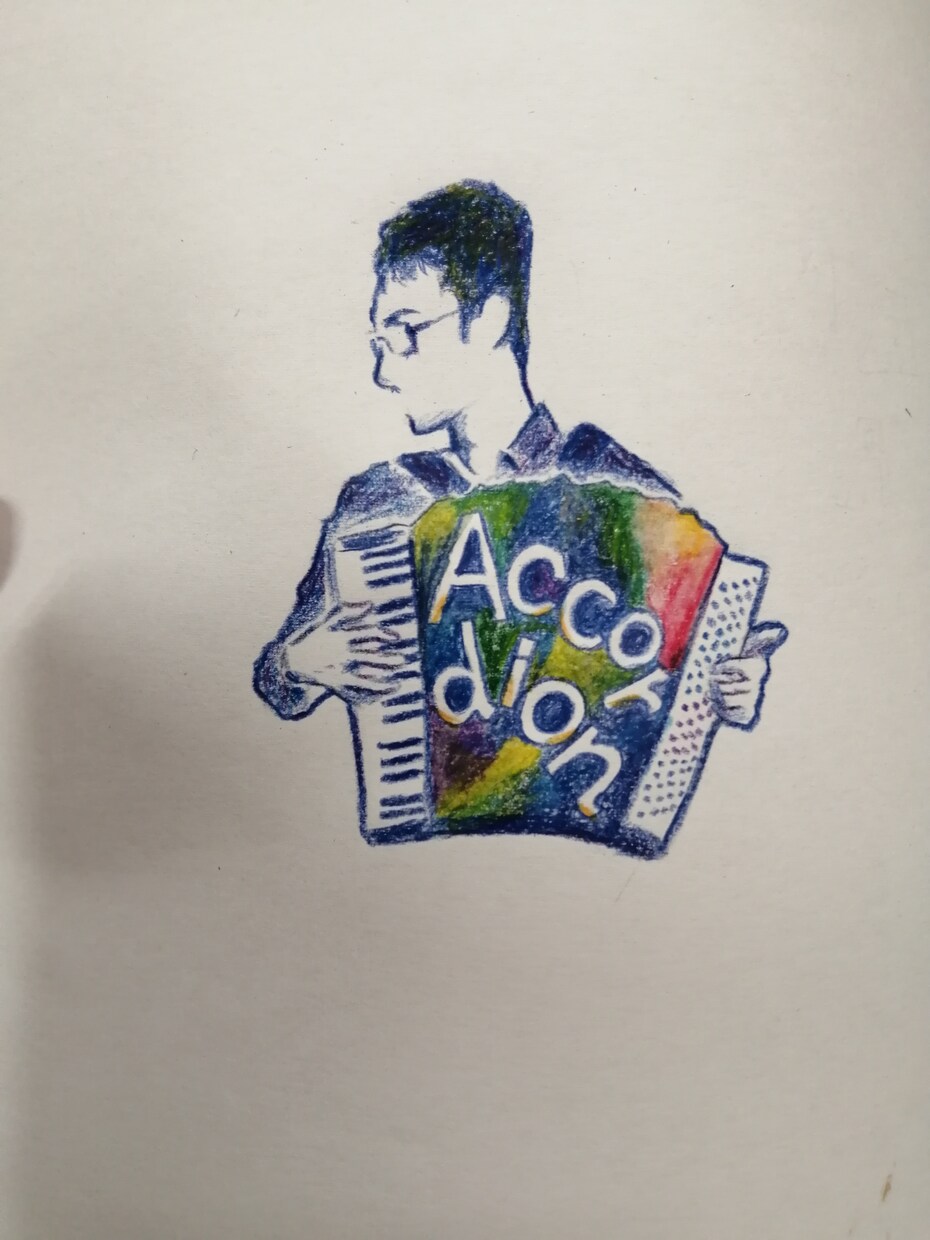 水彩色鉛筆優しくあたたかい雰囲気の似顔絵を描きます あなたの好きなもの(色や植物等)散りばめたイラストを描きます イメージ1