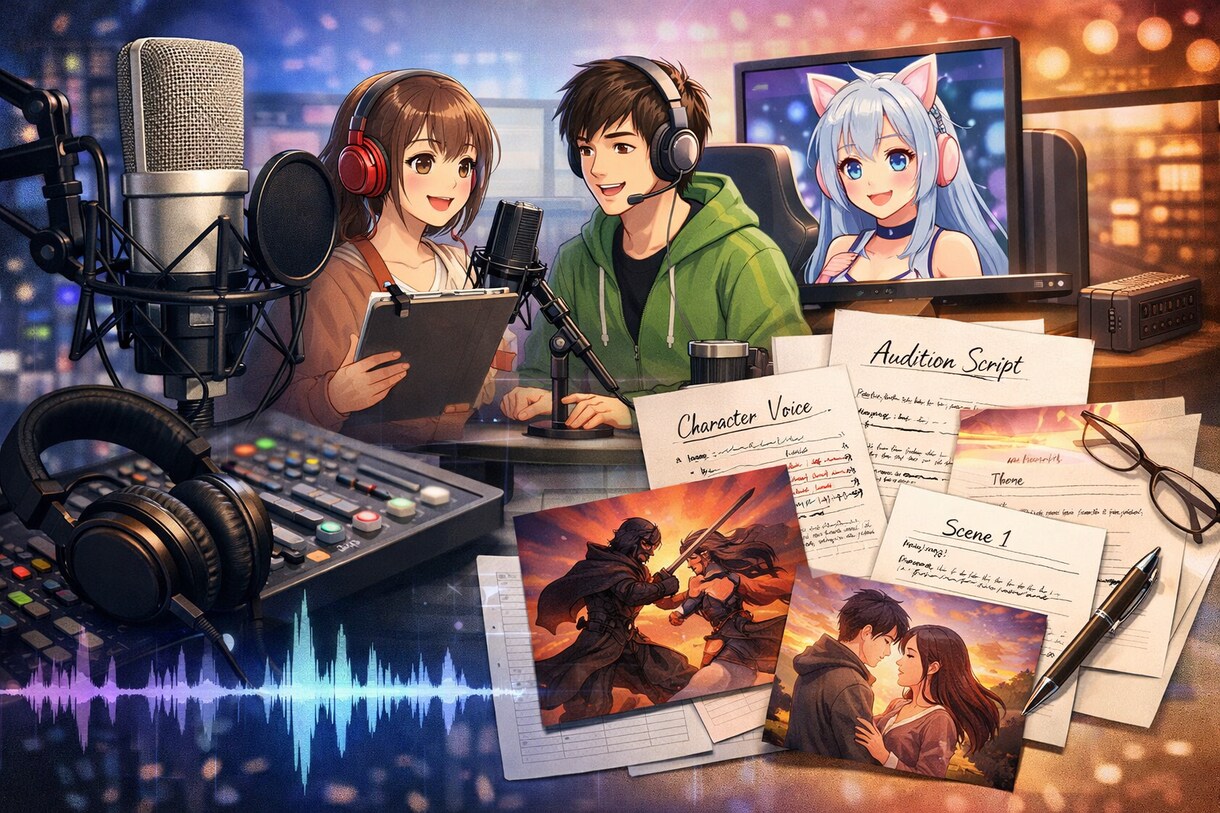 ボイスサンプル／シチュエーション台本作成手伝います 声のや表現幅を最大限活かせるよう、企画段階からすり合わせOK イメージ1
