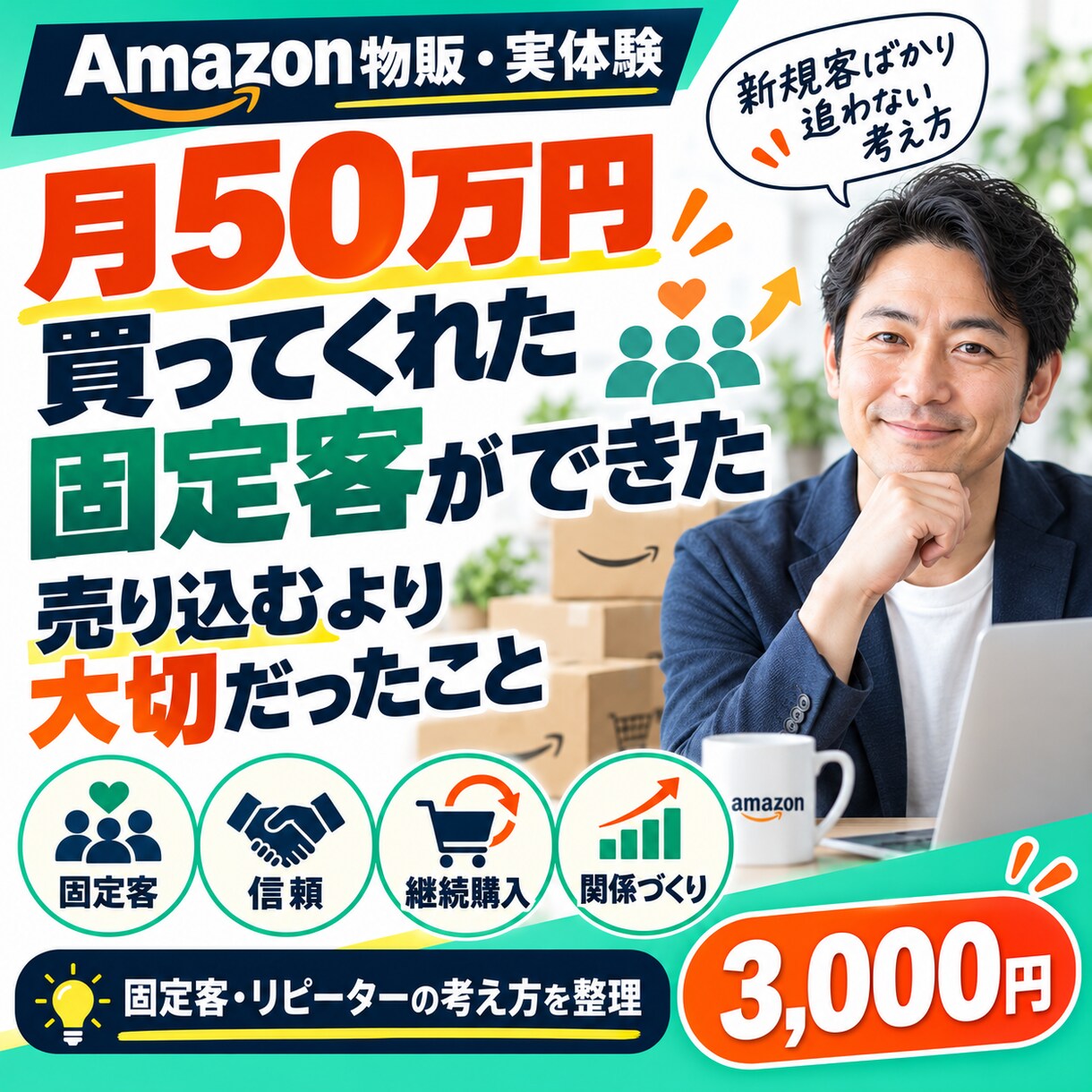 物販の固定客づくりを実体験で整理します 月約50万円購入の固定客ができるまでの実体験 イメージ1