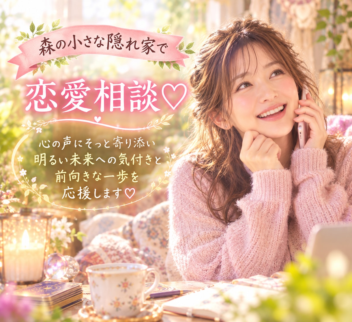 迷った時だけ現れる森の小さな隠れ家でお待ちしてます 誰にも言えない恋のモヤモヤ、ひとりで抱えず聞かせてください♡ イメージ1