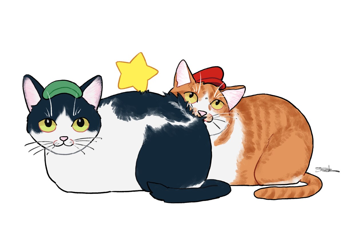 商用可◎グッズ◎ゆるい動物イラストお描きします ペットイラスト/アイコン/待受画面/お祝い/ギフト/思い出に イメージ3