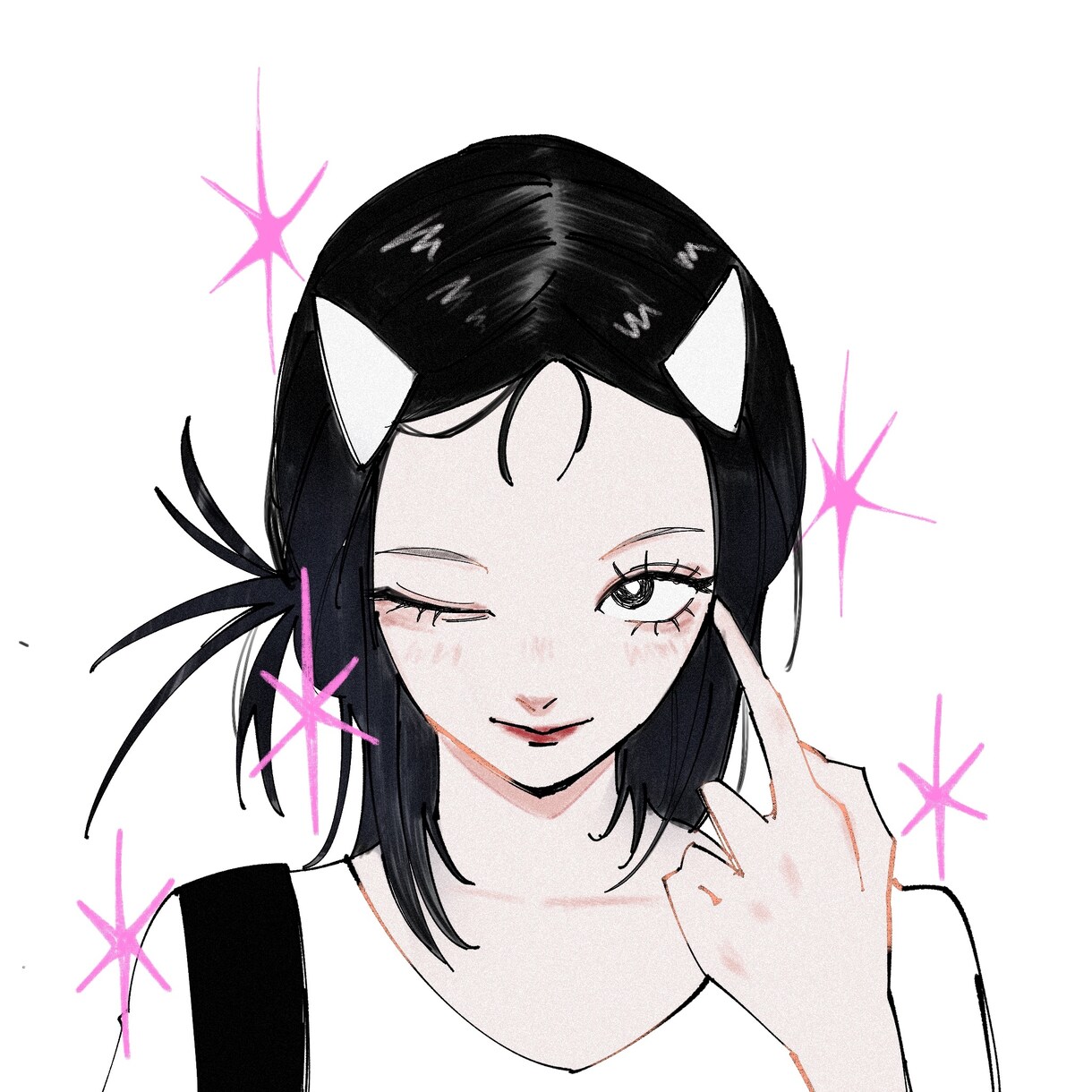 シンプルでおしゃれなタッチでアイコンお描きします シンプルでおしゃれ！可愛いイラストお描きします！ イメージ1