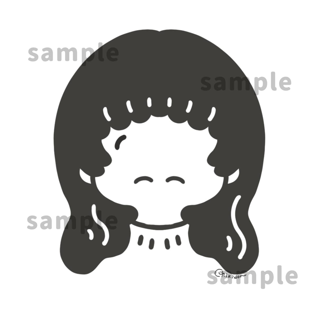 ゆるくてシンプルな線画のイラストを描きます SNSアイコンをかわいいイラストにしてみませんか？ イメージ2