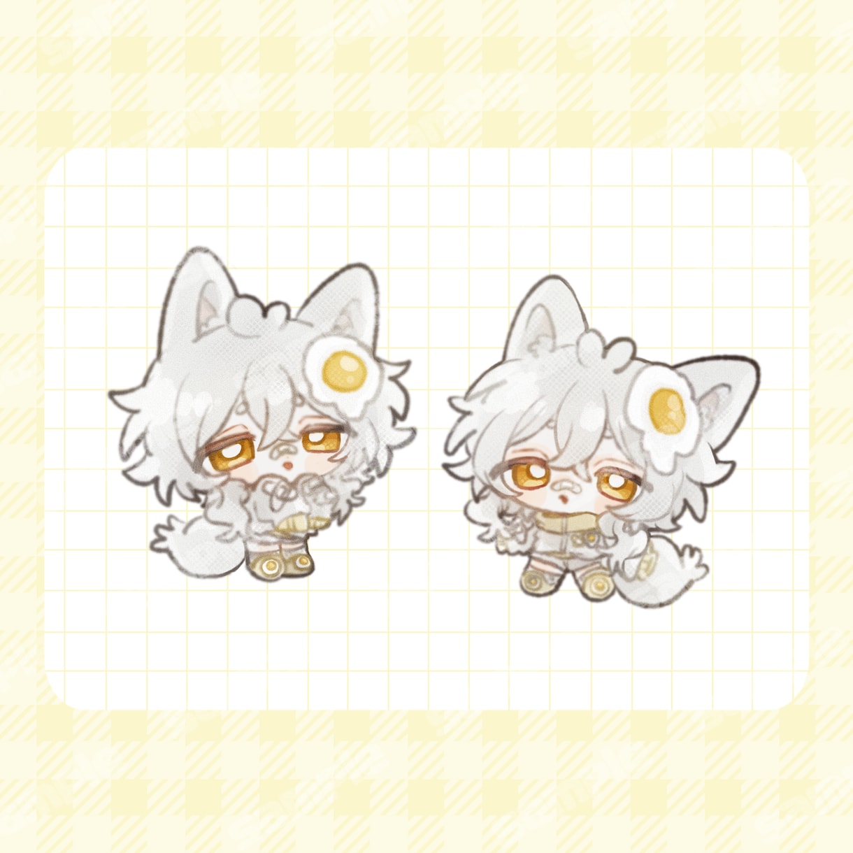 ゆるもちミニキャライラストお描きします 通常よりちんまりゆるゆるもちもちなミニキャライラストです！ イメージ1