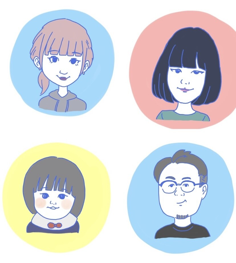 可愛い似顔絵アイコンお描きします オリジナルの似顔絵アイコンが欲しい方へ イメージ1