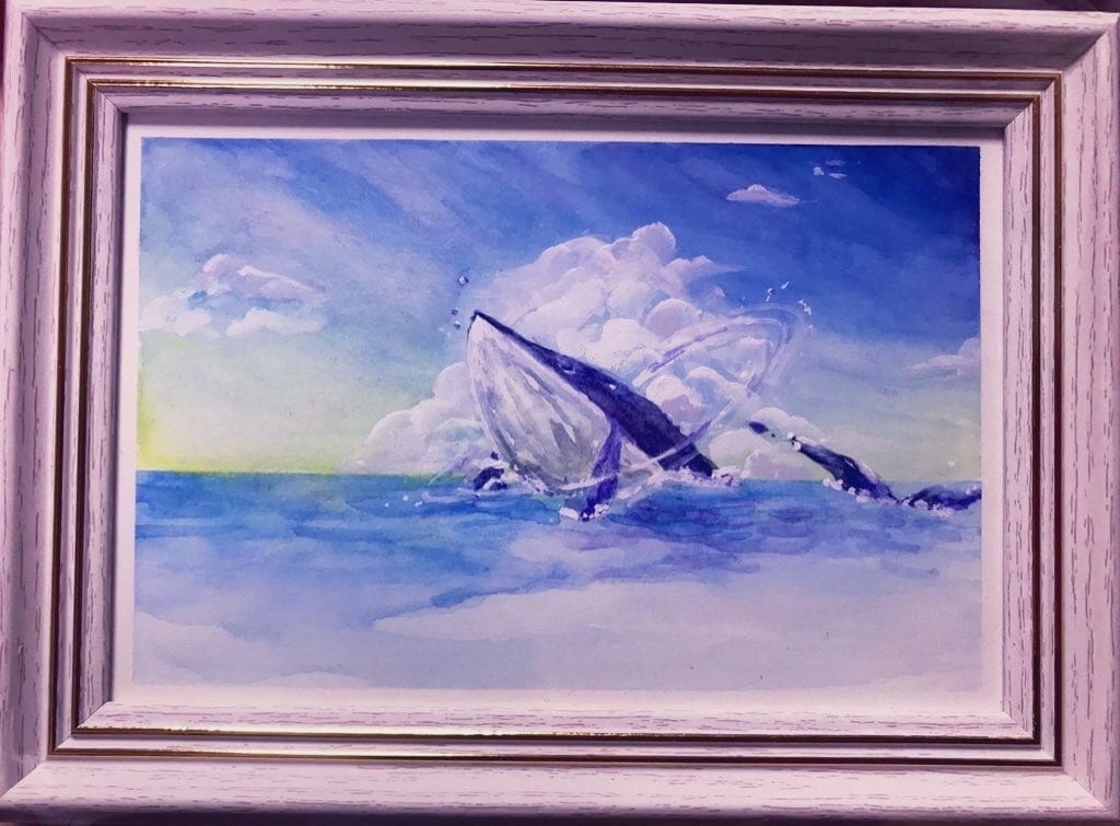 アナログで海と空のイラストを描きます 原画が手元に届き生活に彩りを加えます！ イメージ1