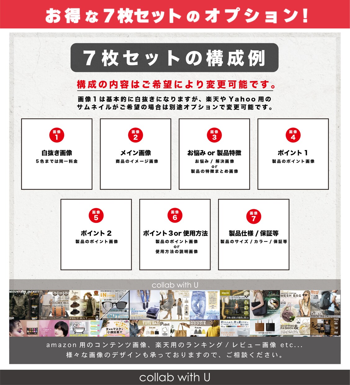 継続専用/フォーマットで商品画像作成致します 画像作成実績多数！丸投げ/詳細指示のどちらも可！ イメージ5