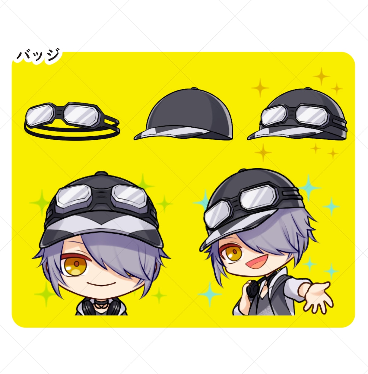 バッジ/スタンプ イラスト作成を承ります LINE用や配信者/実況者様向けのイラストを制作します◎ イメージ3