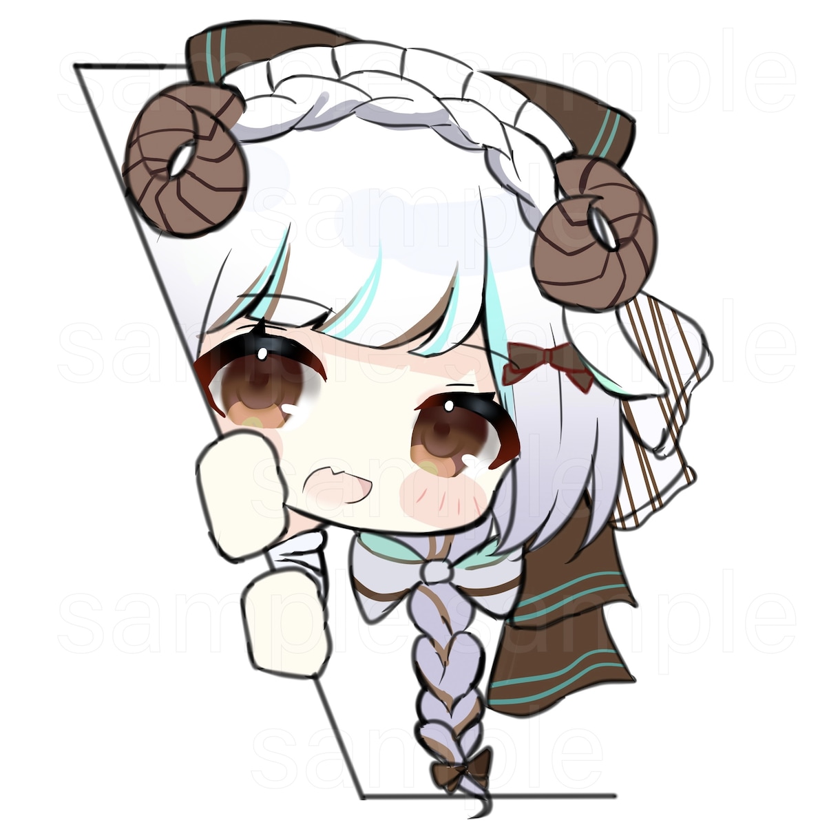 ヘッダーやアイコンに使用できます ひょっこりとかわいくて癒される量産イラストです イメージ2