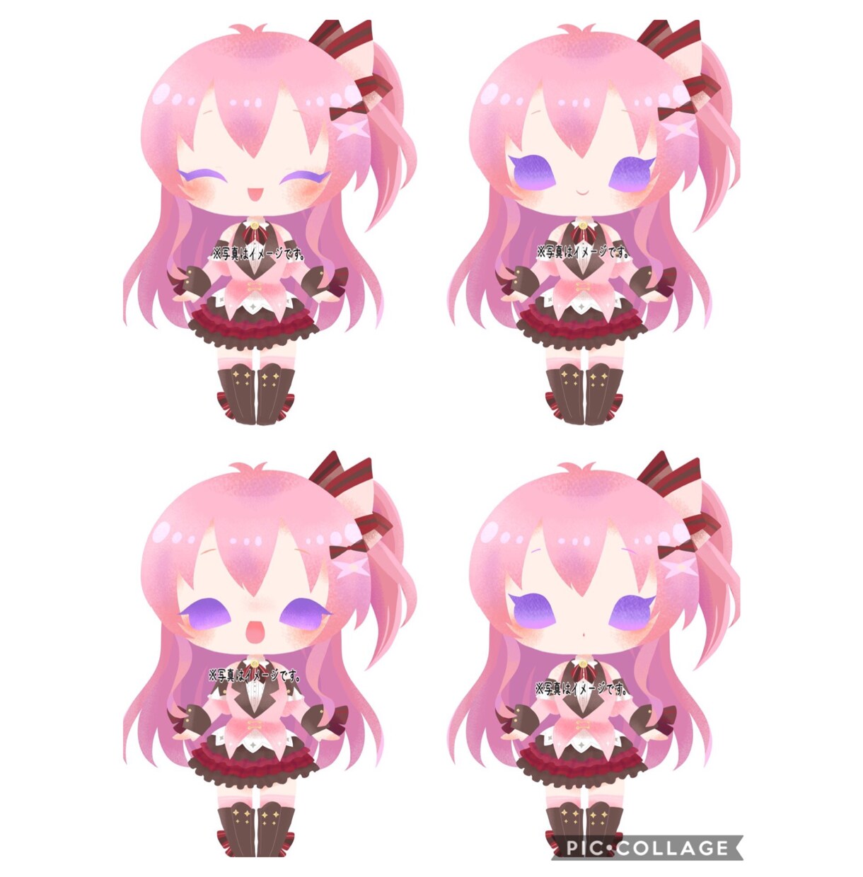 動画やブログに！ポップでかわいい立ち絵描きます グッズ利用OK☆配信者さまに御依頼多数！立ち絵＋表情差分3種 イメージ6