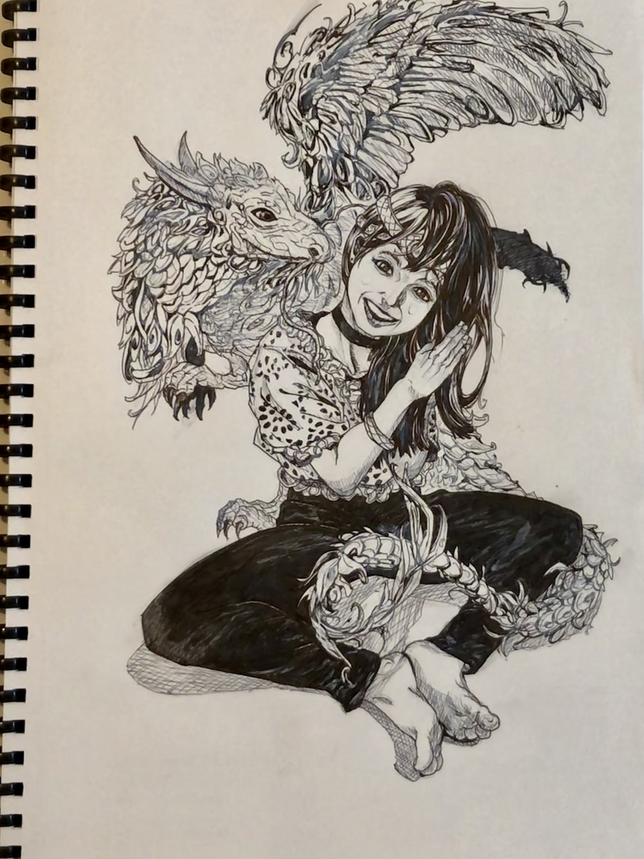 真心込めた手描き絵をお届けします インテリアやプレゼントにしたい方にお勧めです。 イメージ4