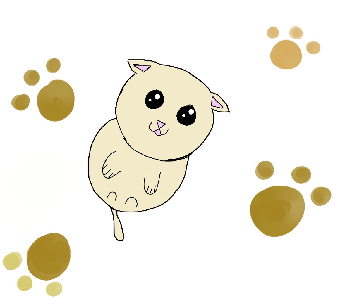 かわいいペットを描きます。ます 私の絵スタイルで業務用にかわいいイラストを書きます。 イメージ2