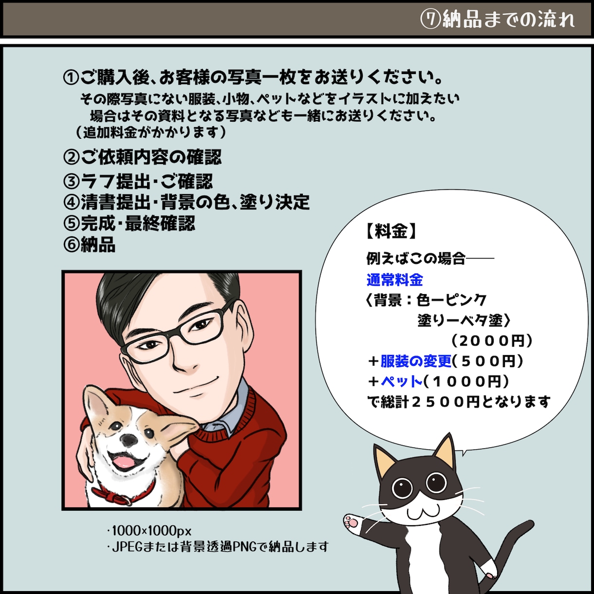 貴方のお顔を漫画・アニメ調の似顔絵を作ります リアルに寄せる・可愛く…など自由自在に注文通りに仕上げます。 イメージ8